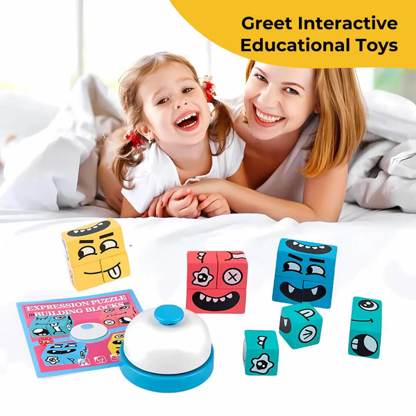 Kids Face Changing Magic Cube Puzzle for Kids, Rubik’s Cube Face Expression Toy
